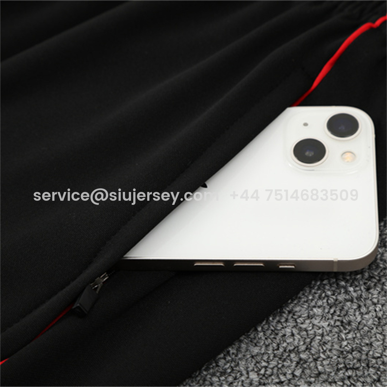 SIUjerseys-Arsenal 25-26 Long Sleeve Training Set - White Top & Black Pants