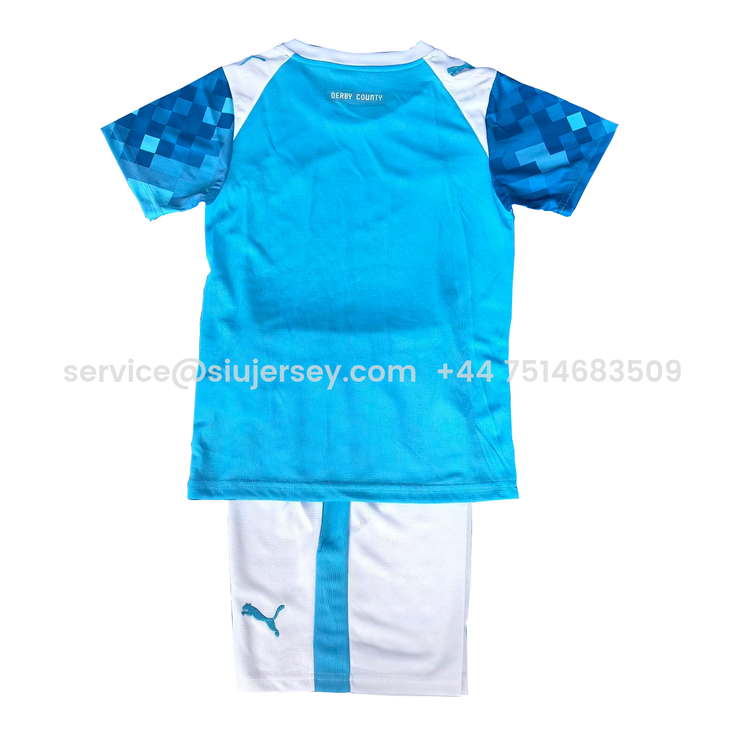 SIUjerseys-Derby County 25-26 Third Blue Kids Kit