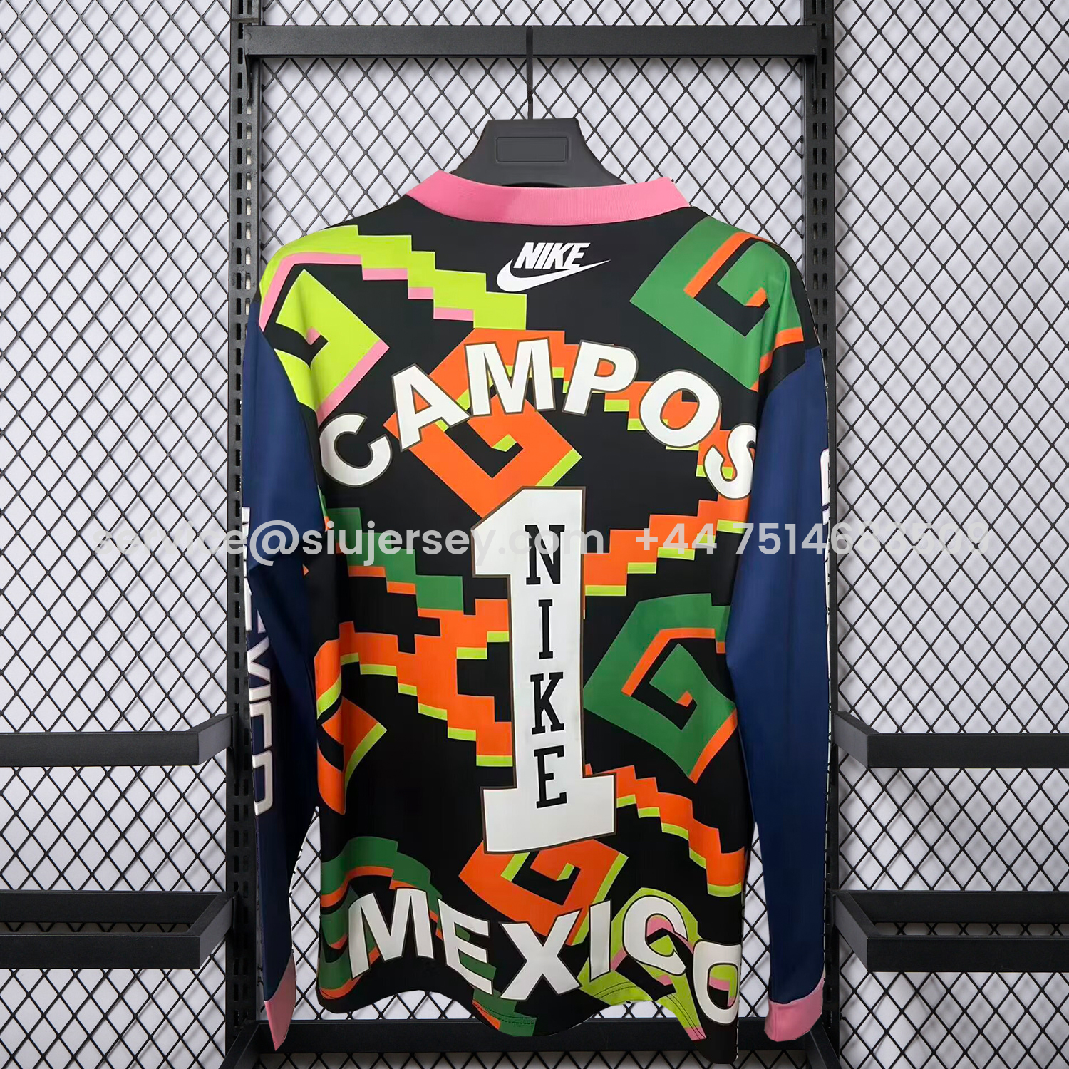 SIUjerseys-Mexico 2026 Hollywood Goalkeeper Campos Special Long Sleeves Jersey - Fans Version