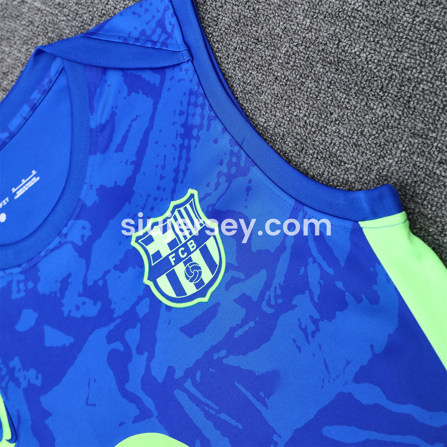 SIUjerseys-Barcelona 25-26 Vest Training Set - Blue Camouflage