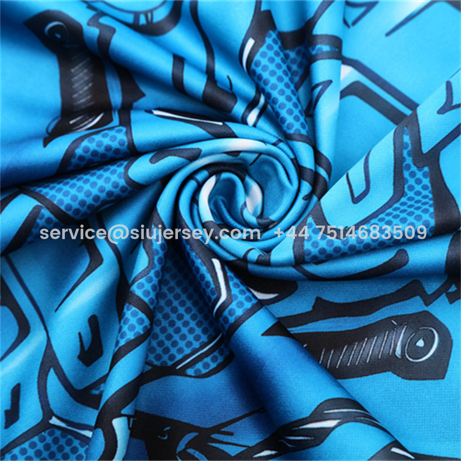 SIUjerseys-Napoli 25-26 Long Sleeve Training Set - Blue Mecha Top & Black Pants