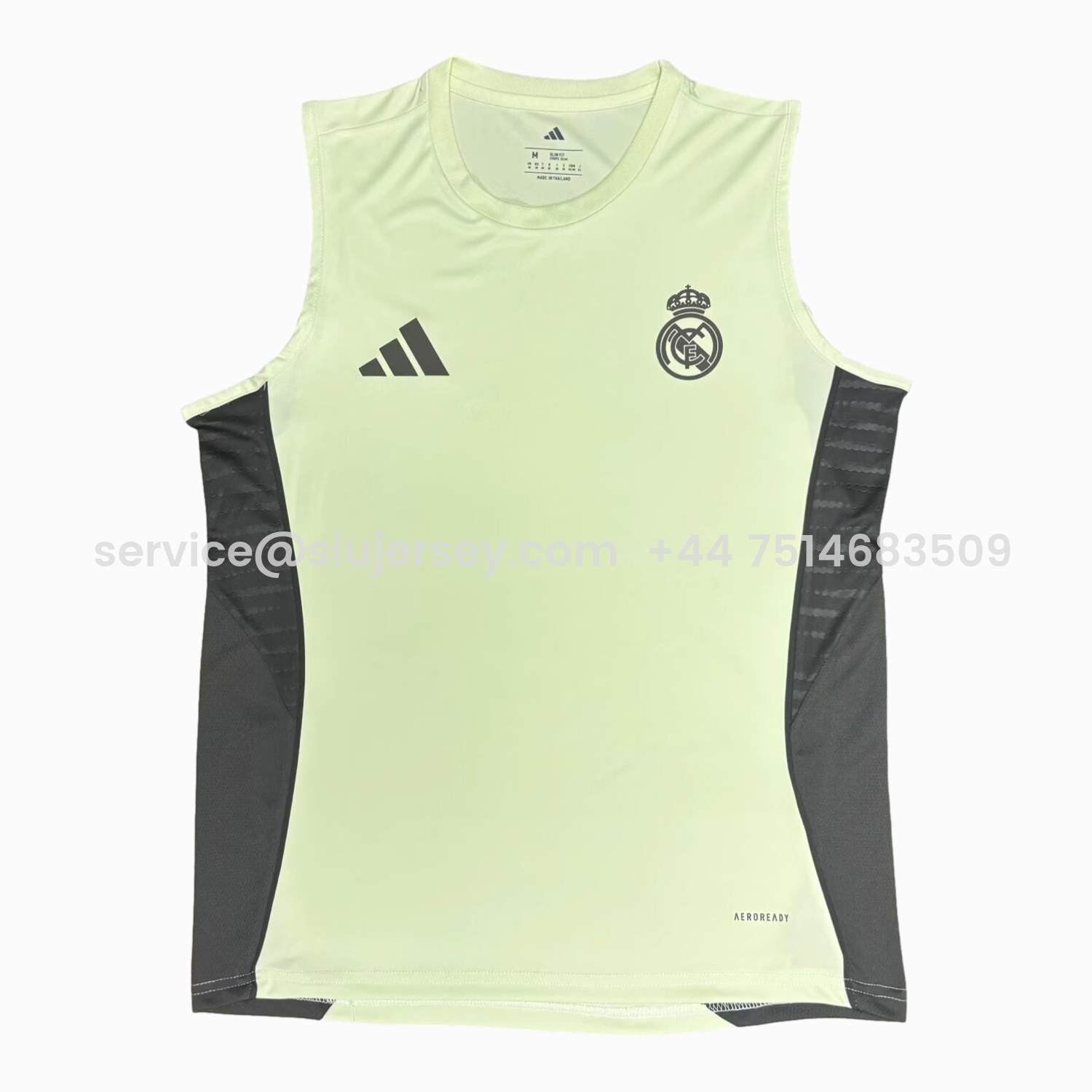SIUjerseys-Real Madrid 25-26 Light Green Training Vest - Fans Version