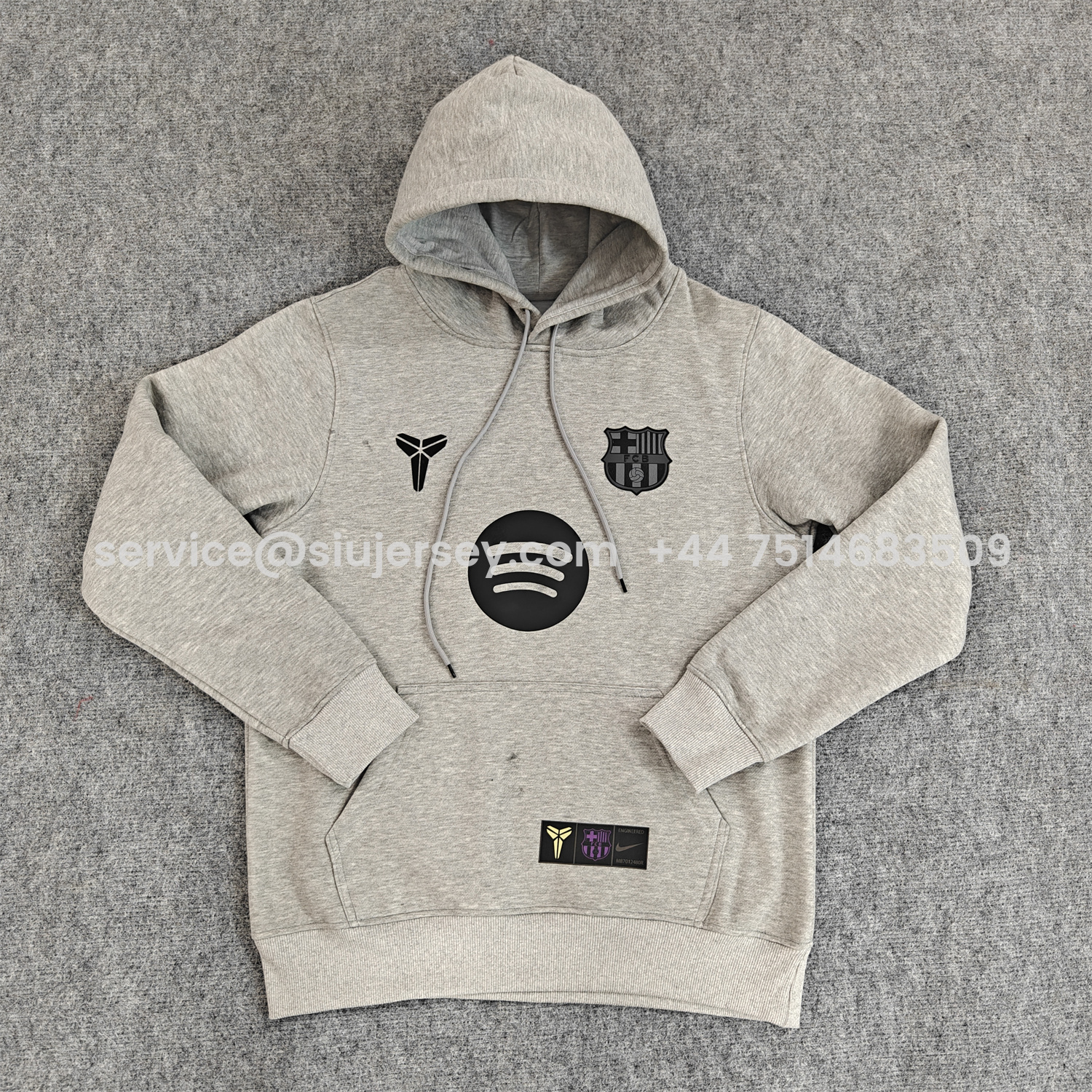 SIUjerseys-Barcelona 25-26 KB Logo Unisex Pullover Hoodie