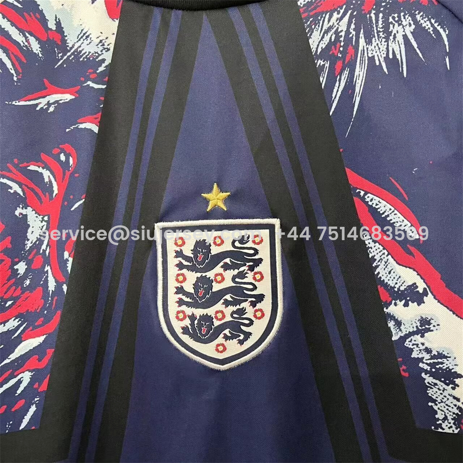 SIUjerseys-England 2026 Hollywood Special Long Sleeves Jersey - Fans Version
