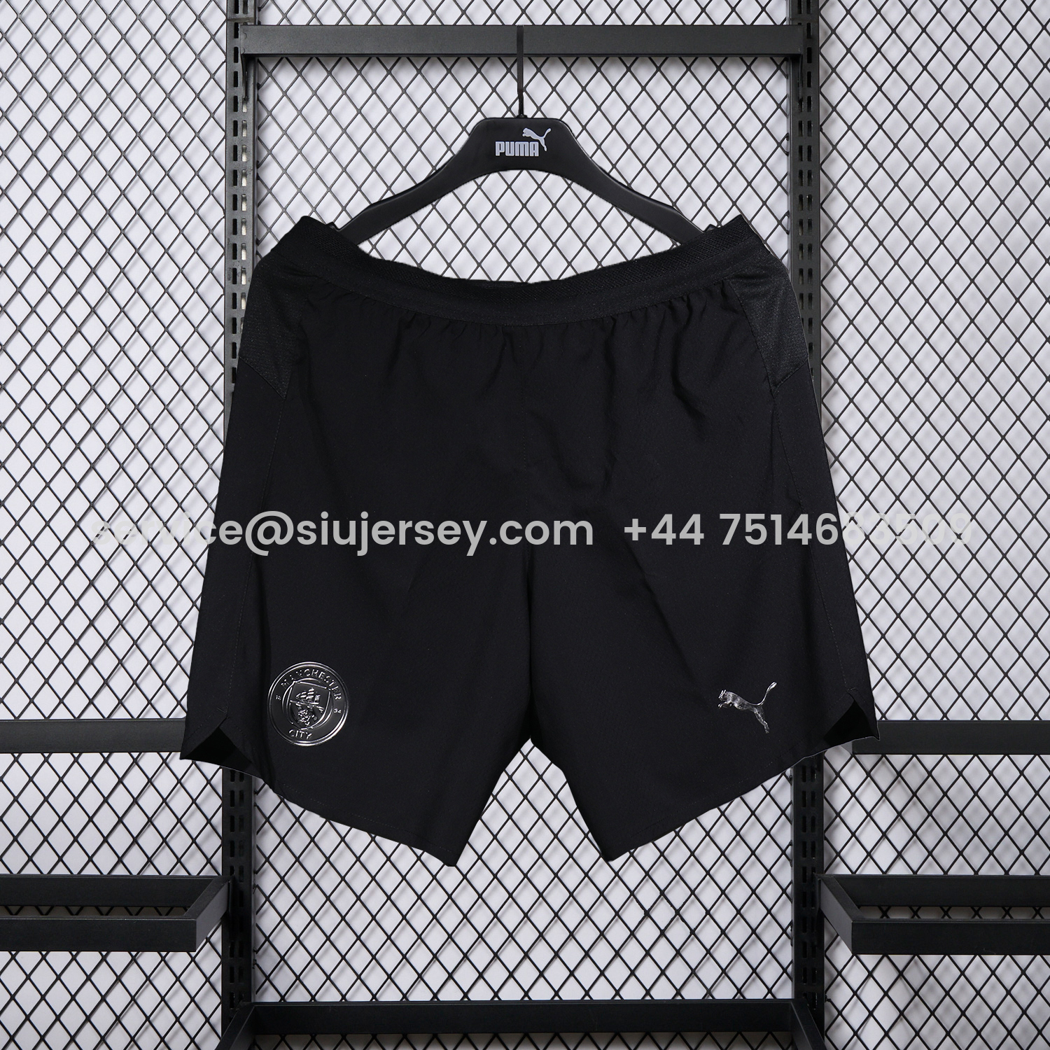 SIUjerseys-Manchester City 25-26 Away Black Shorts - Player Version