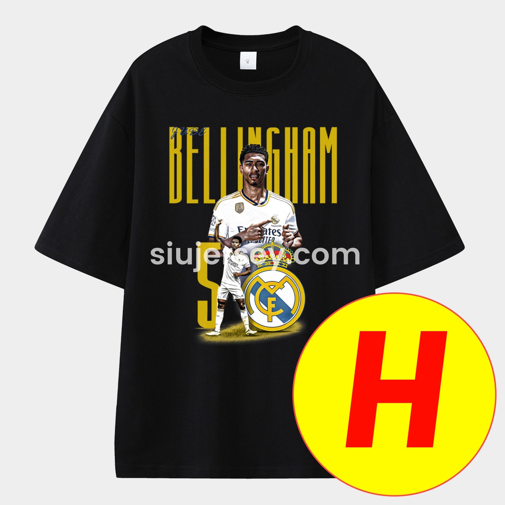 SIUjerseys-Bellingham Real Madrid England Unisex Pure Cotton T-shirt