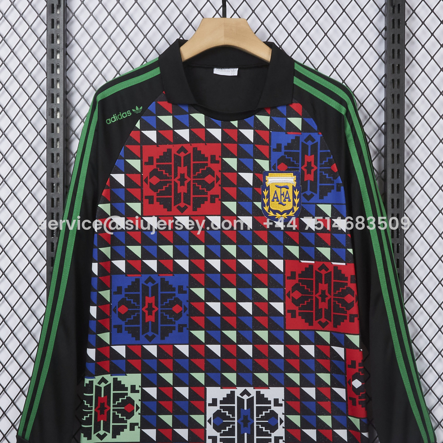 SIUjerseys-Retro Argentina 1990 Goalkeeper Long Sleeves Jersey - Fans Version