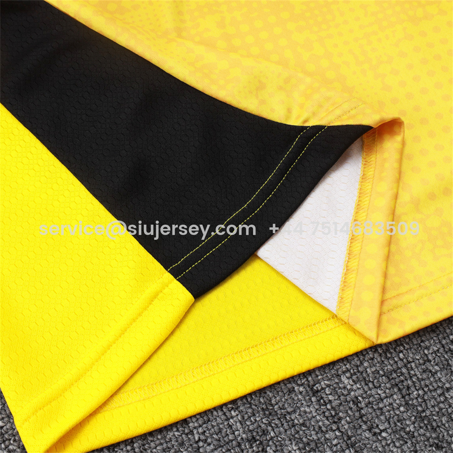 SIUjerseys-Dortmund 25-26 Jacket Training Tracksuit - Yellow top & Black Pants
