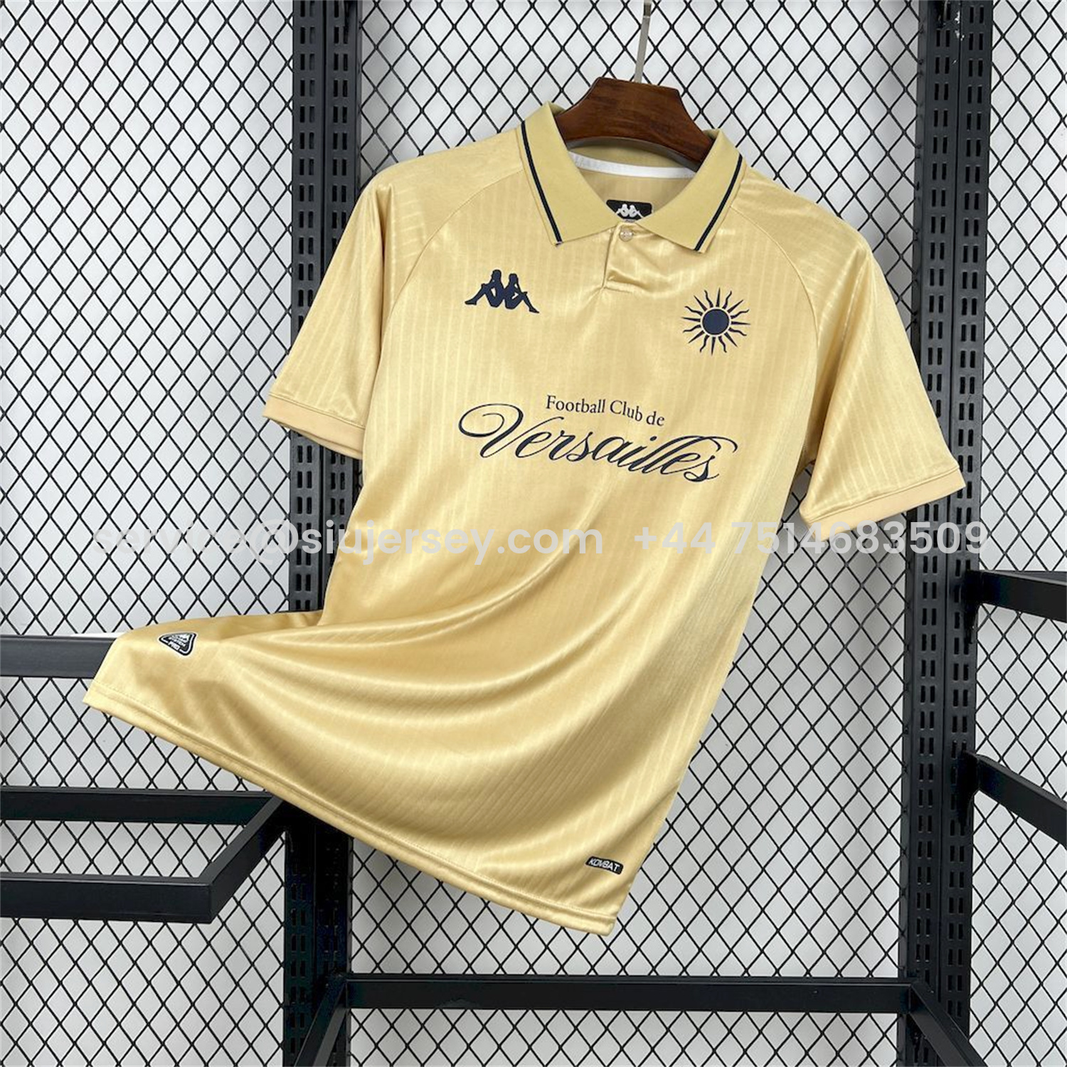 SIUjerseys-FC Versailles 25-26 Gold L'Élégant Special Jersey - Fans Version