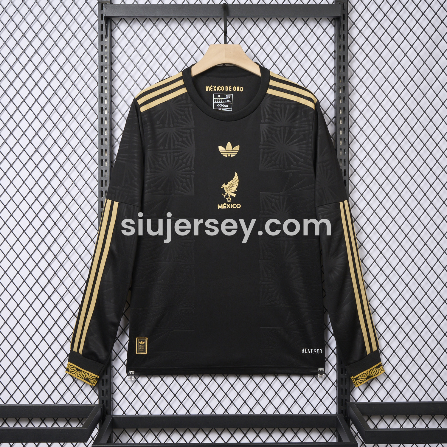 SIUjerseys-Mexico 2025 Gold Cup Black Long Sleeves Jersey - Fans Version