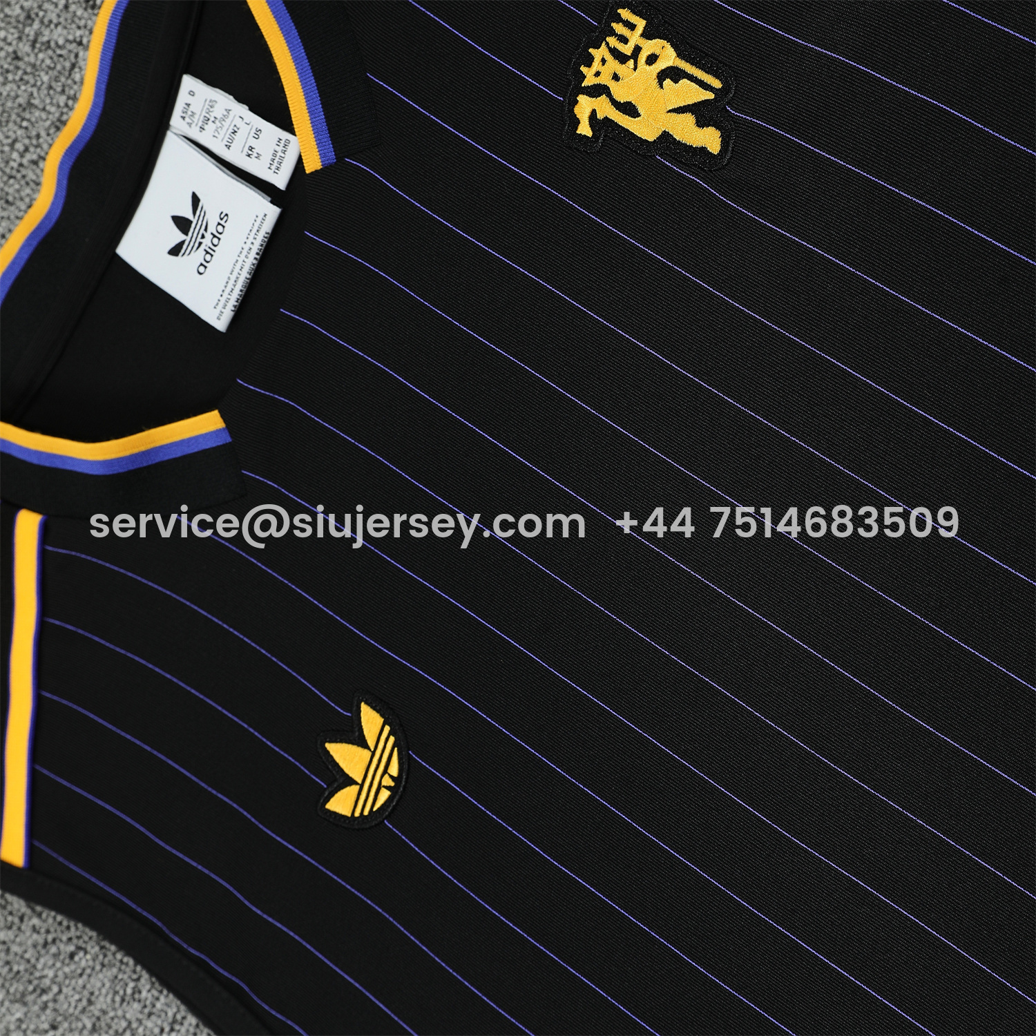 SIUjerseys-Manchester United 25-26 Vest Training Set - Black Top & Black Shorts