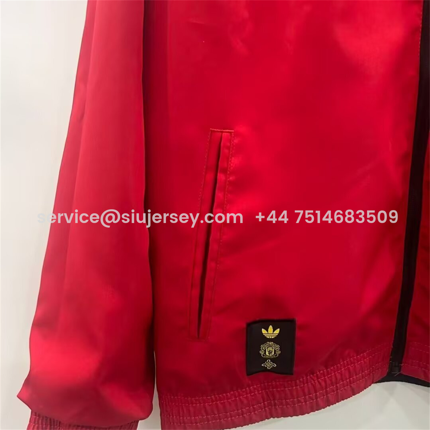 SIUjerseys-Manchester United 25-26 Double Sided Reversible Windbreaker - Black & Red