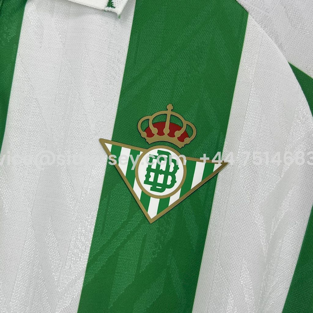 SIUjerseys-Real Betis 24-25 Home Unsponsored Long Sleeves Jersey - Fans Version
