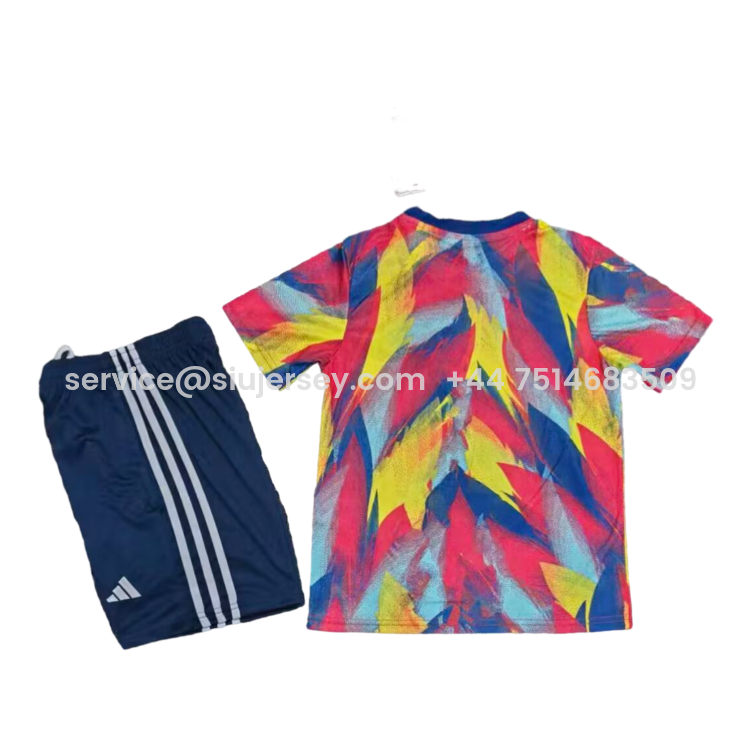 SIUjerseys-Arsenal 25-26 Colorful Pre-Match Training Kids Kit