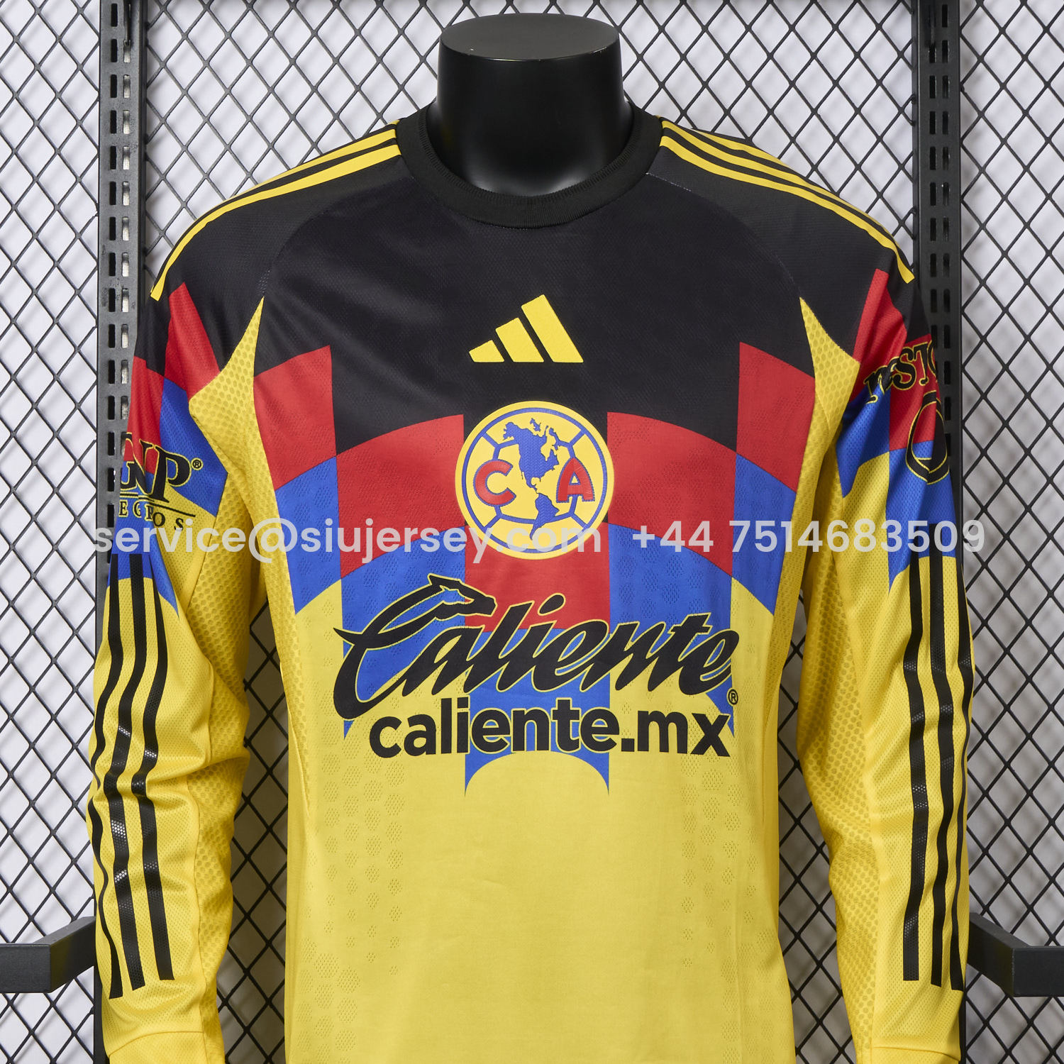 SIUjerseys-Club América 25-26 Home Long Sleeves Jersey - Player Version