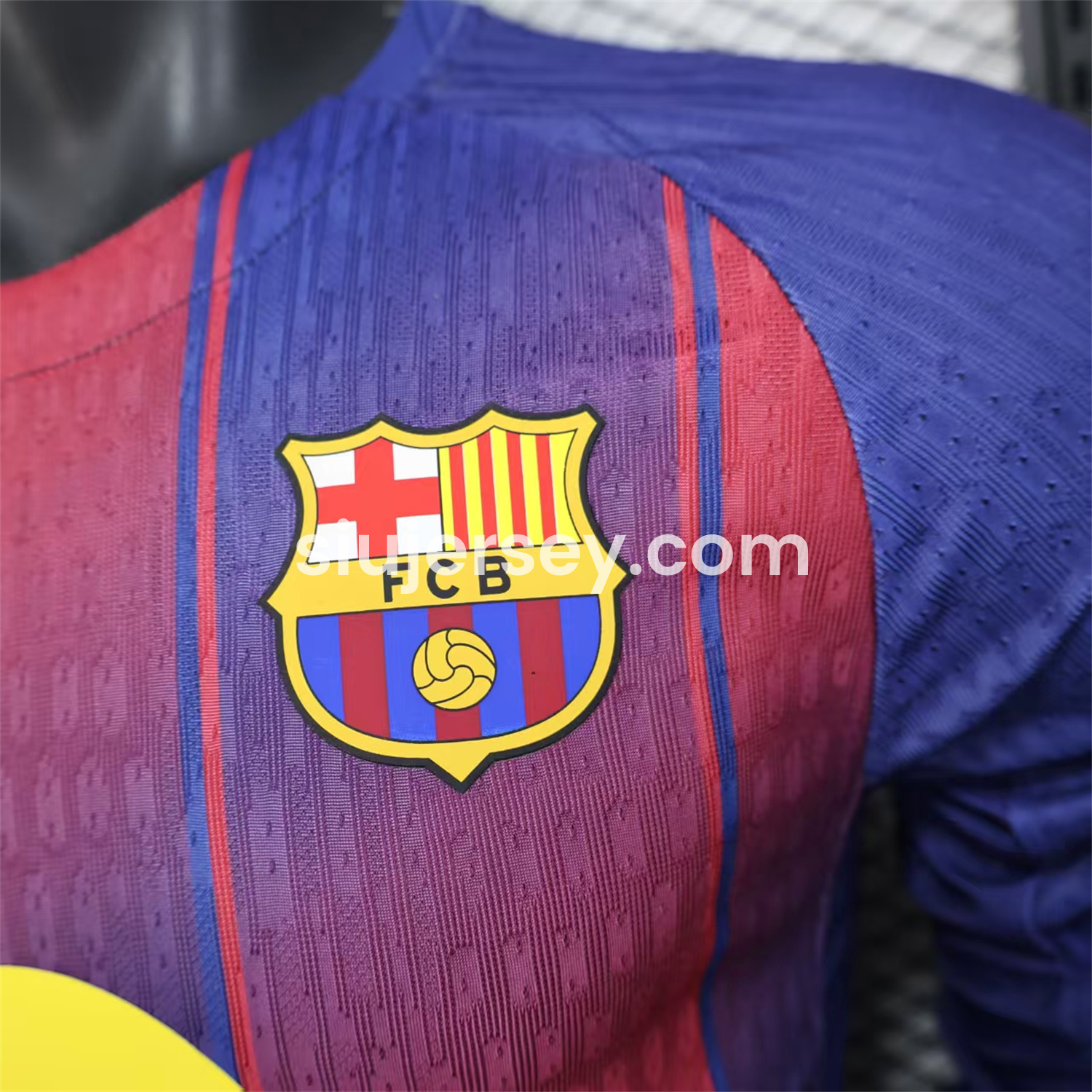 SIUjerseys-Barcelona 25-26 Home Long Sleeves Jersey (Leaked Version 2) - Player Version