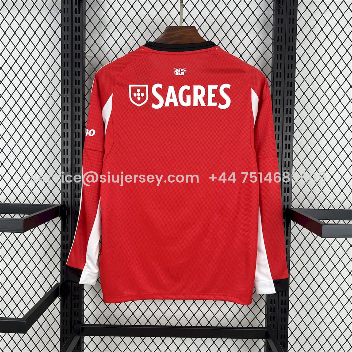 SIUjerseys-Benfica 25-26 Home Long Sleeves Jersey - Fans Version
