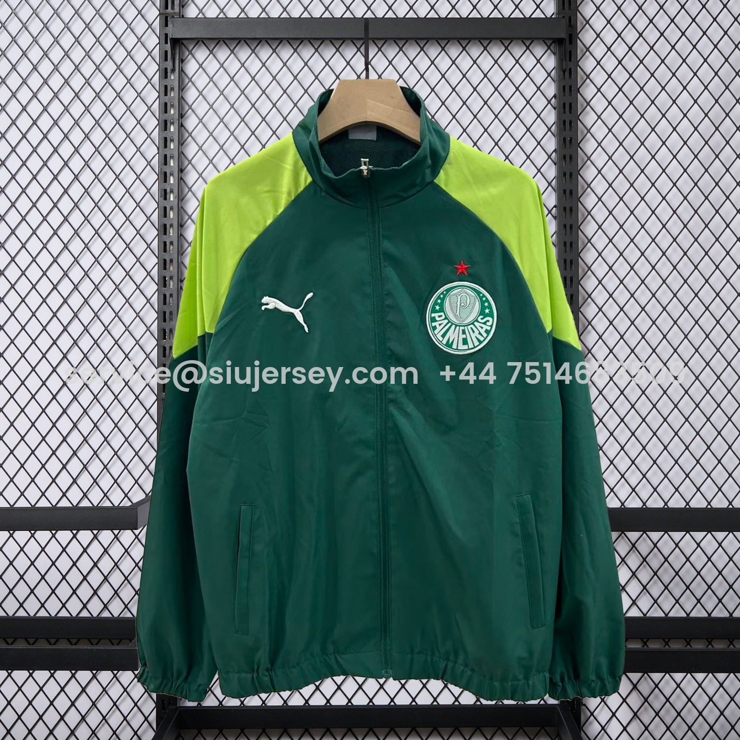 SIUjerseys-Palmeiras 25-26 Training Windbreaker Jacket - Green