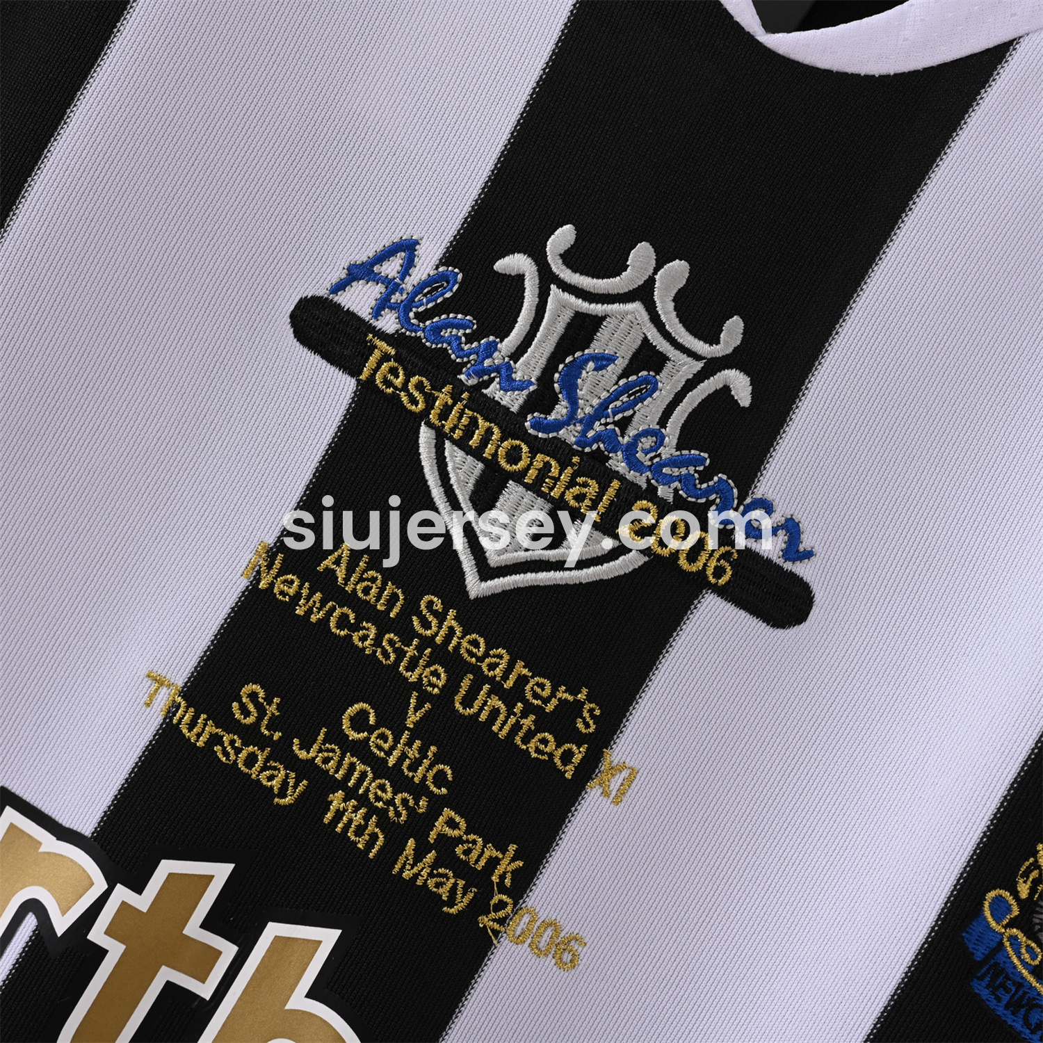 SIUjerseys-Retro Newcastle United 2006 Alan Shearer Testimonial Home Jersey