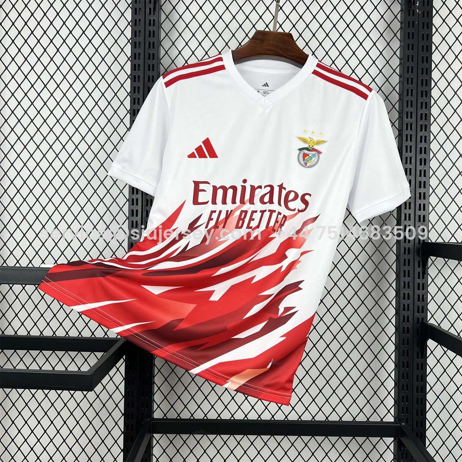SIUjerseys-Benfica 25-26 Red And White Jersey - Fans Version