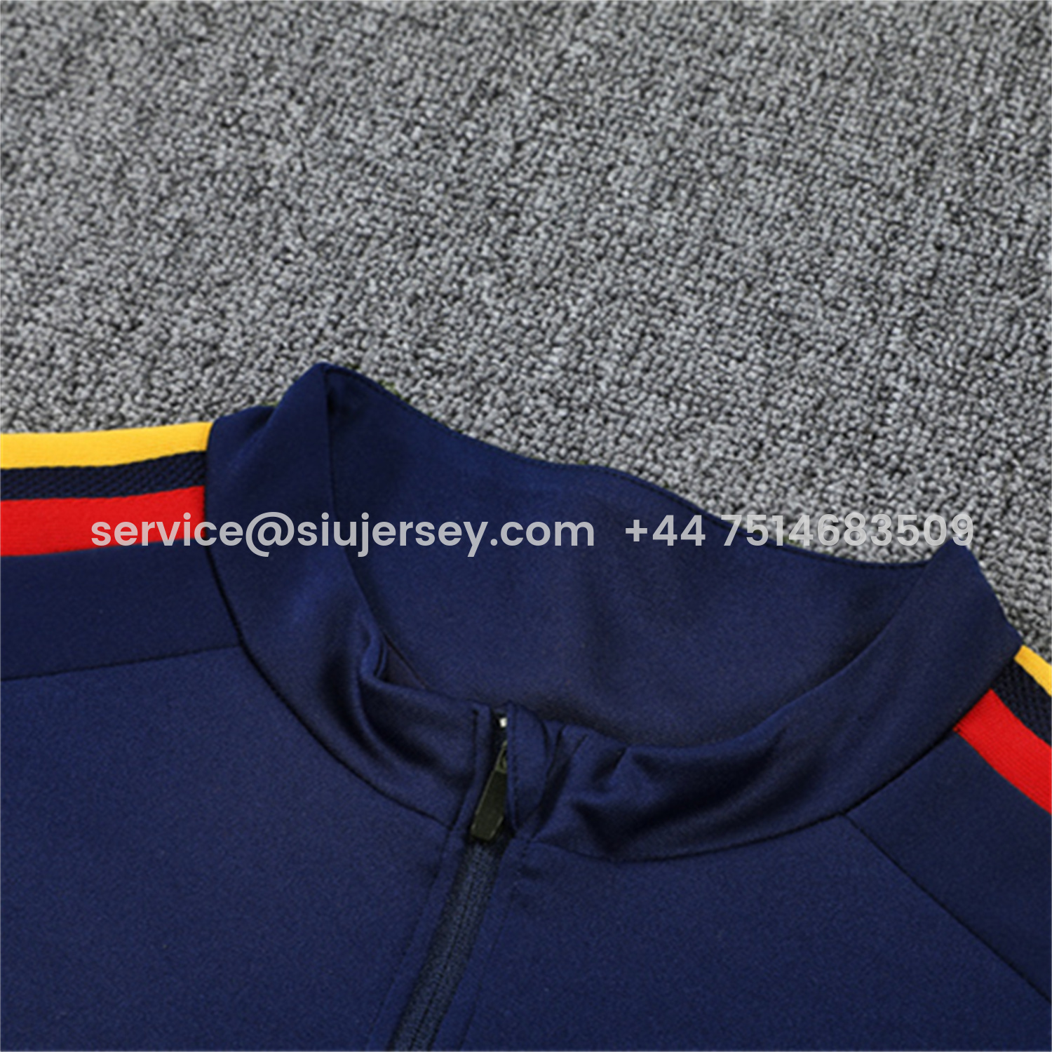 SIUjerseys-Spain 2026 Long Sleeve Training Set - Royal Blue Top & Pants