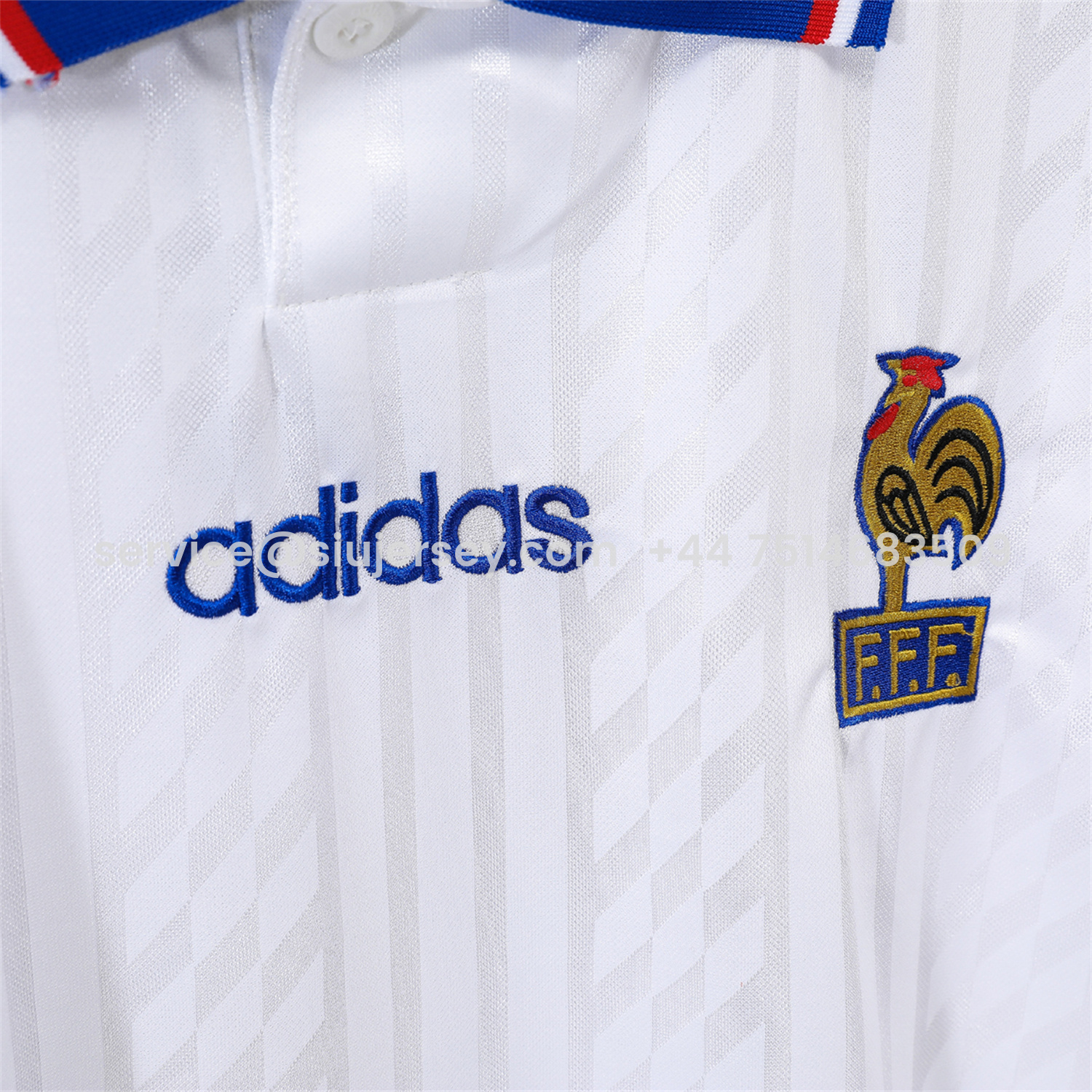 SIUjerseys-Retro France 1994 Away Jersey
