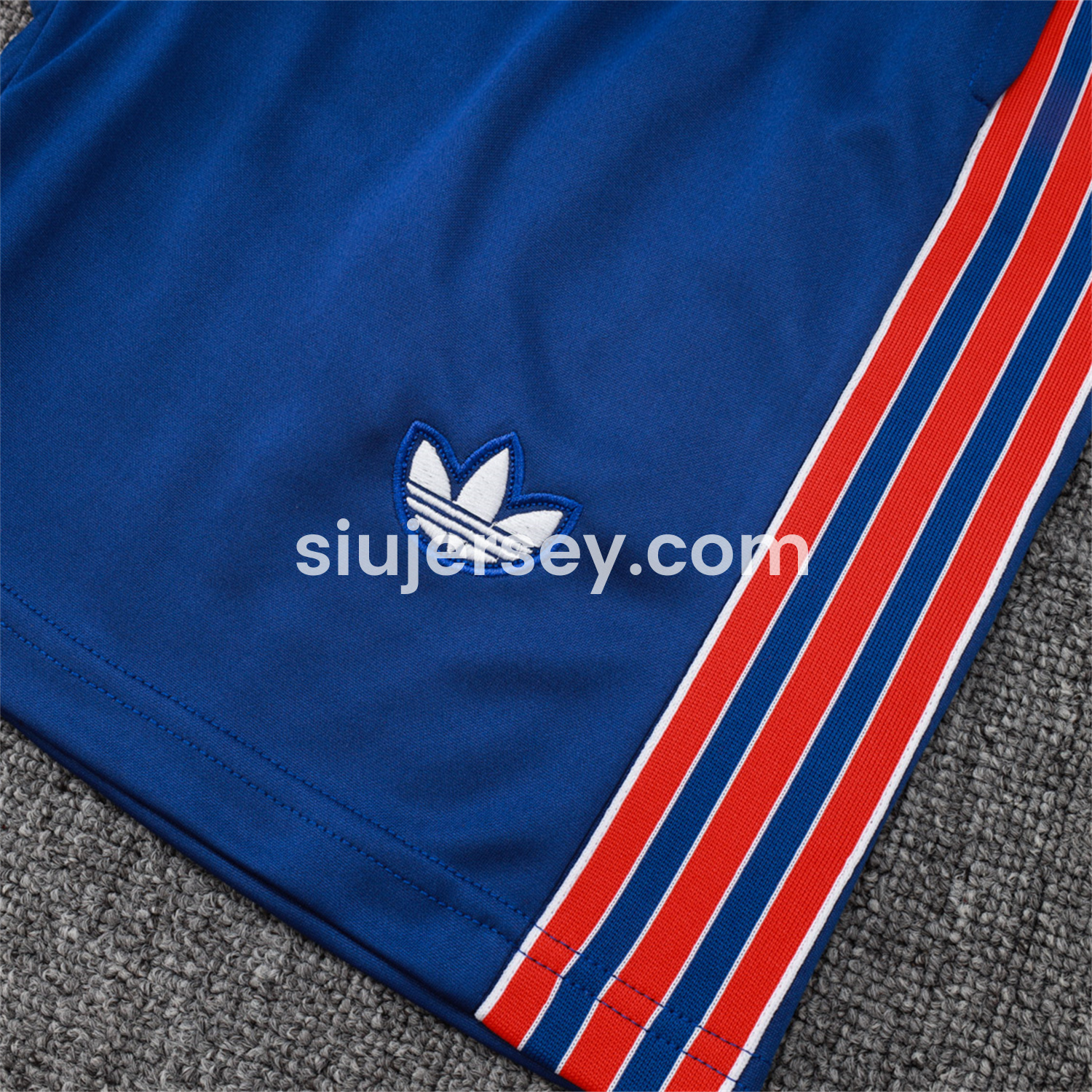 SIUjerseys-Arsenal 25-26 Throwback Trefoil Vest Training Set - Royal Blue Vest and Shorts