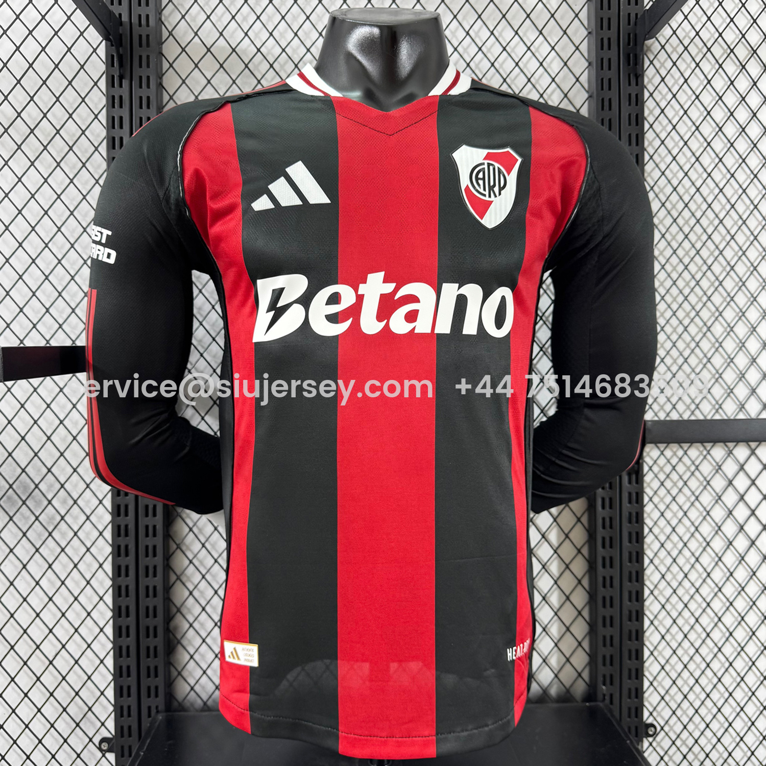 SIUjerseys-River Plate 25-26 Away Long Sleeves Jersey - Player Version