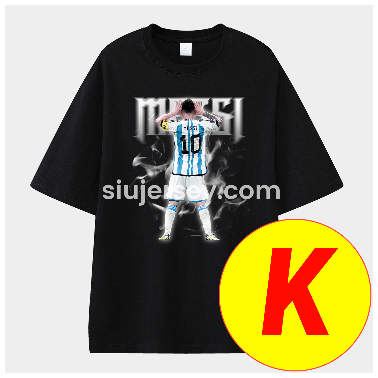 SIUjerseys-Messi GOAT Argentina Barcelona INT M.A.M Unisex Pure Cotton T-shirt