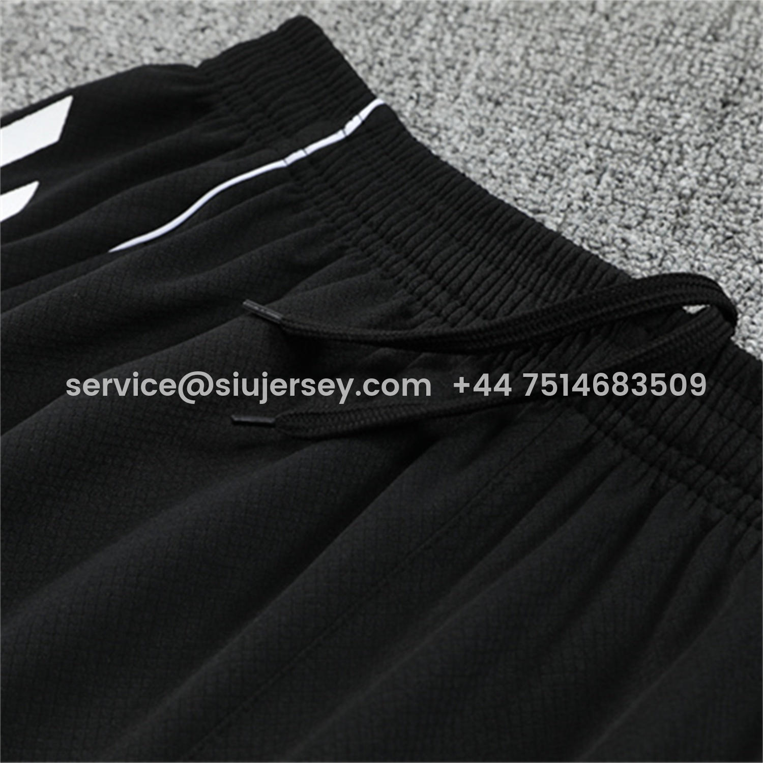 SIUjerseys-Germany 25-26 Short-Sleeve Training Set - White Top & Black Shorts