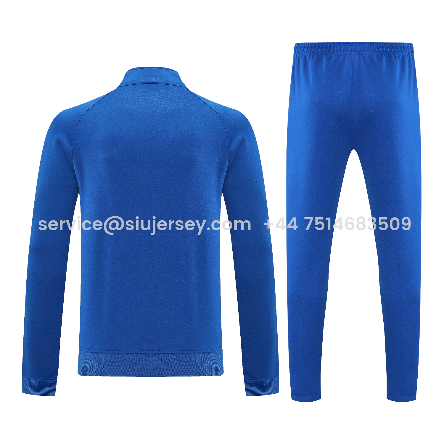 SIUjerseys-Marseille 25-26 Jacket Training Tracksuit - Blue Jackets & Blue Pants