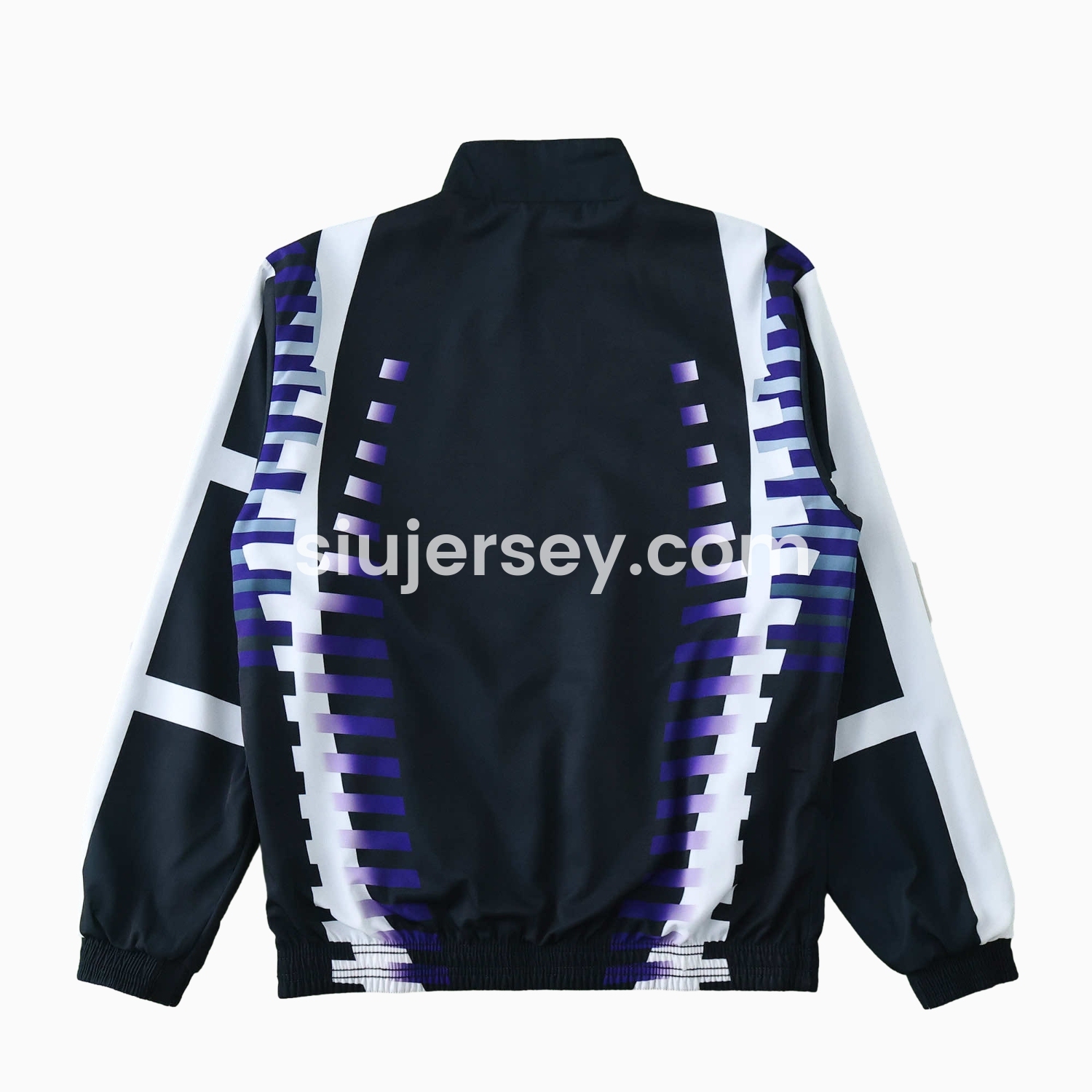 SIUjerseys-Retro Real Madrid 1997-98 Third Double Sided Reversible Windbreaker - Black & Blue