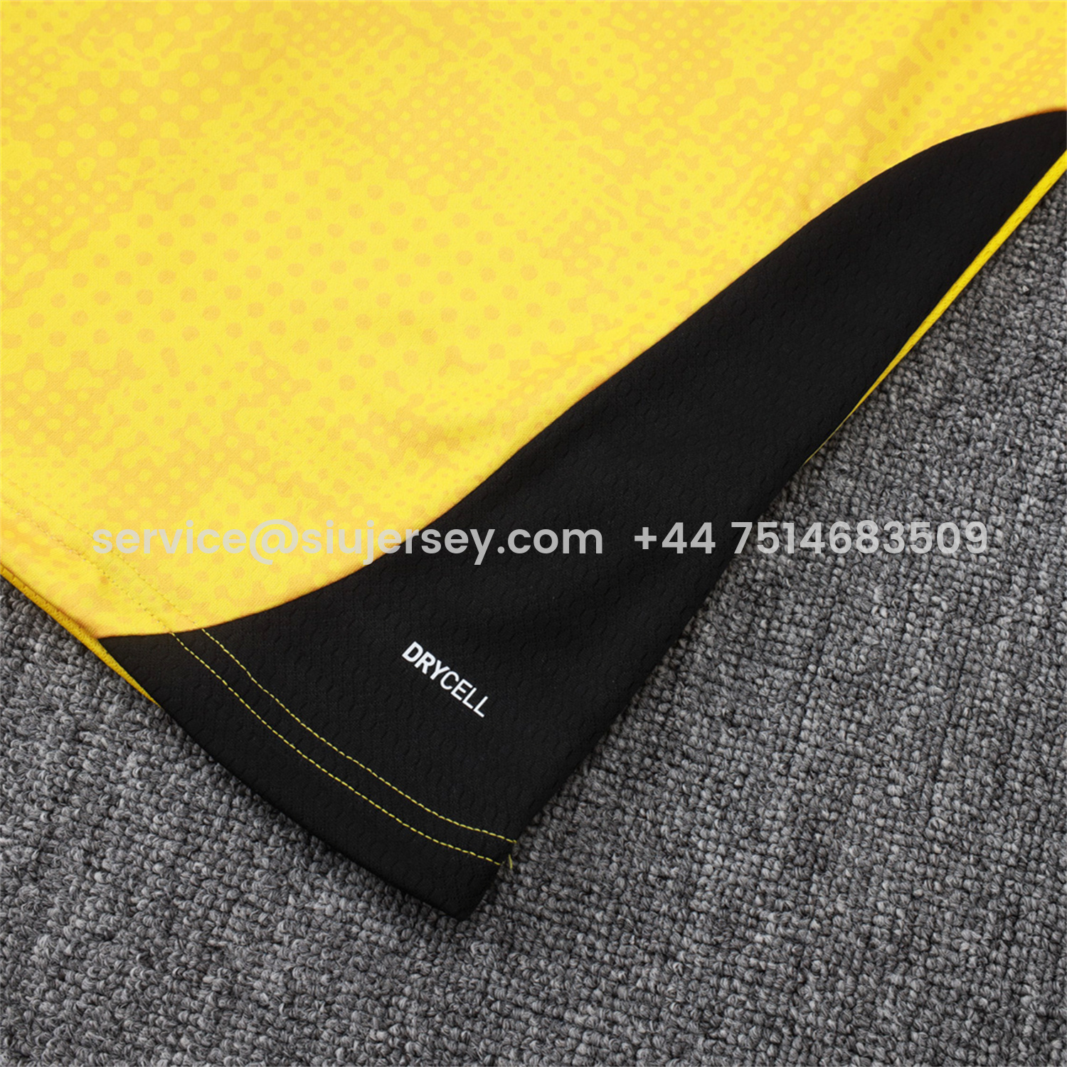 SIUjerseys-Dortmund 25-26 Jacket Training Tracksuit - Yellow top & Black Pants