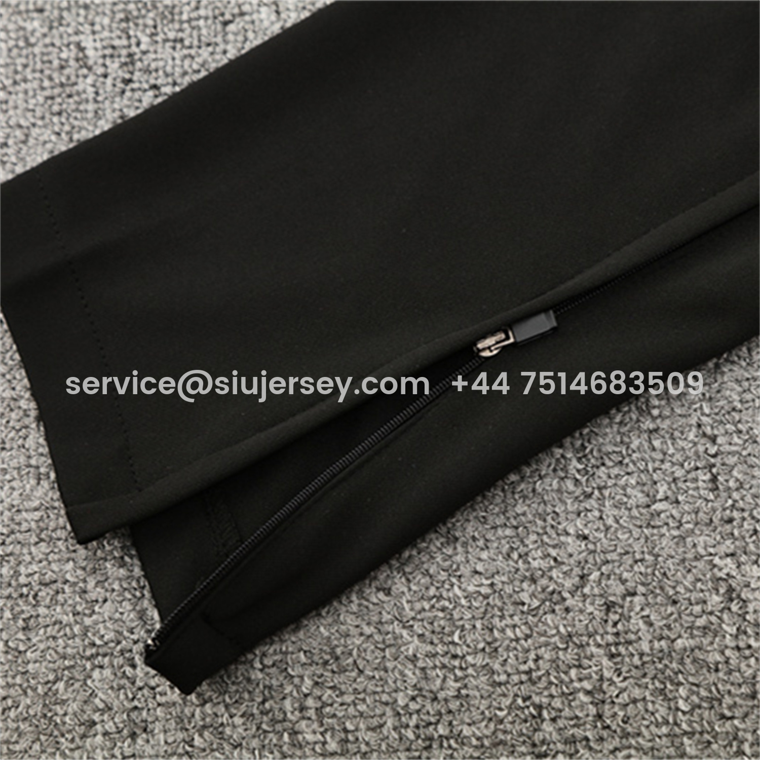 SIUjerseys-Portugal 25-26 Kids Long Sleeve Training Set - Black Top & Black Pants