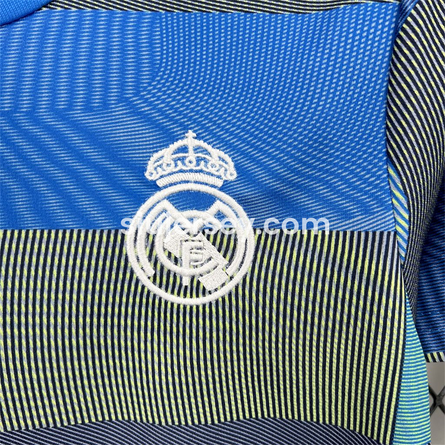 SIUjerseys-Real Madrid 25-26 Blue Pre-Match Traning Kids Kit