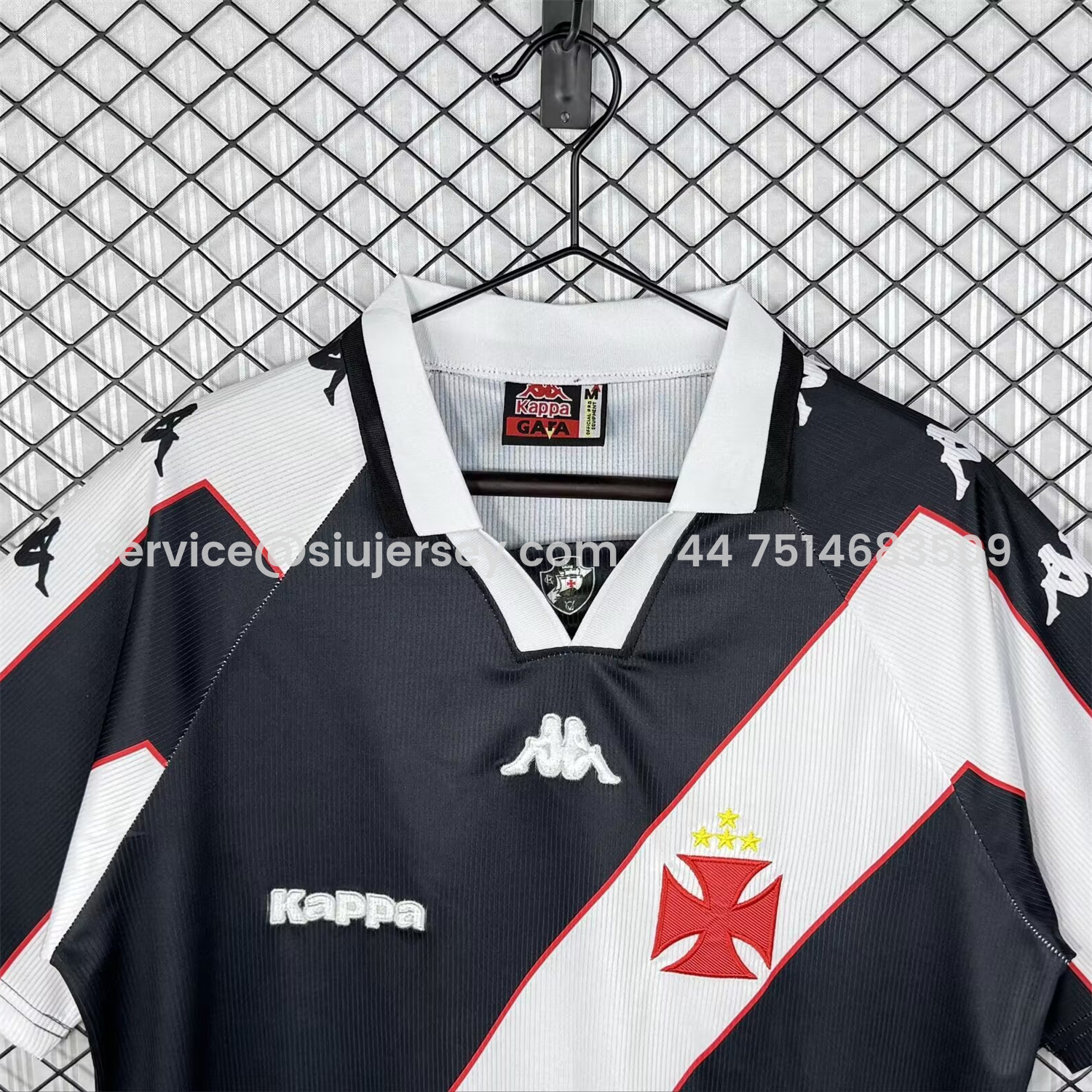 SIUjerseys-Retro Vasco da Gama 1997 Home Black Jersey