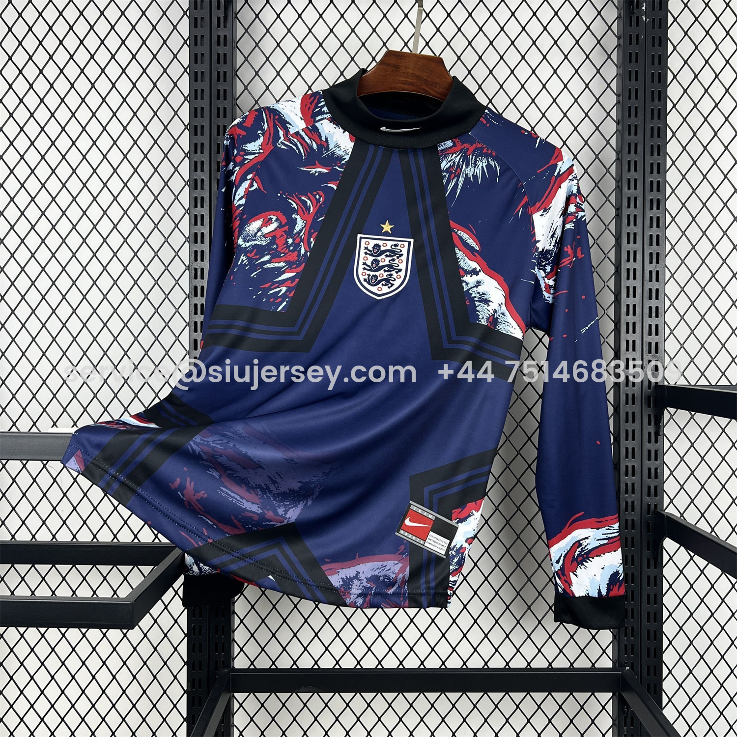 SIUjerseys-England 2026 Hollywood Special Long Sleeves Jersey - Fans Version