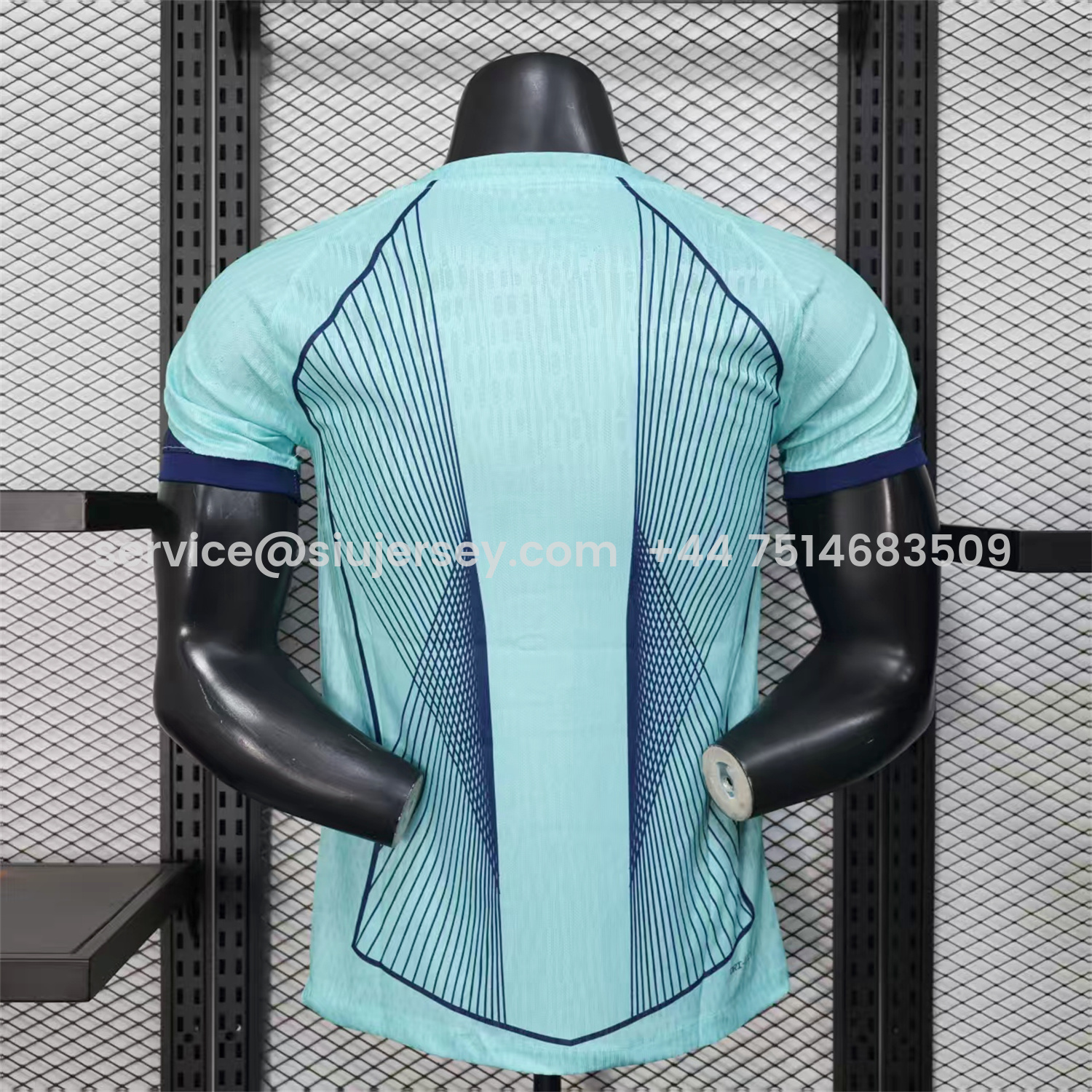 SIUjerseys-Barcelona 25-26 T90 Cyan Special Jersey - Player Version