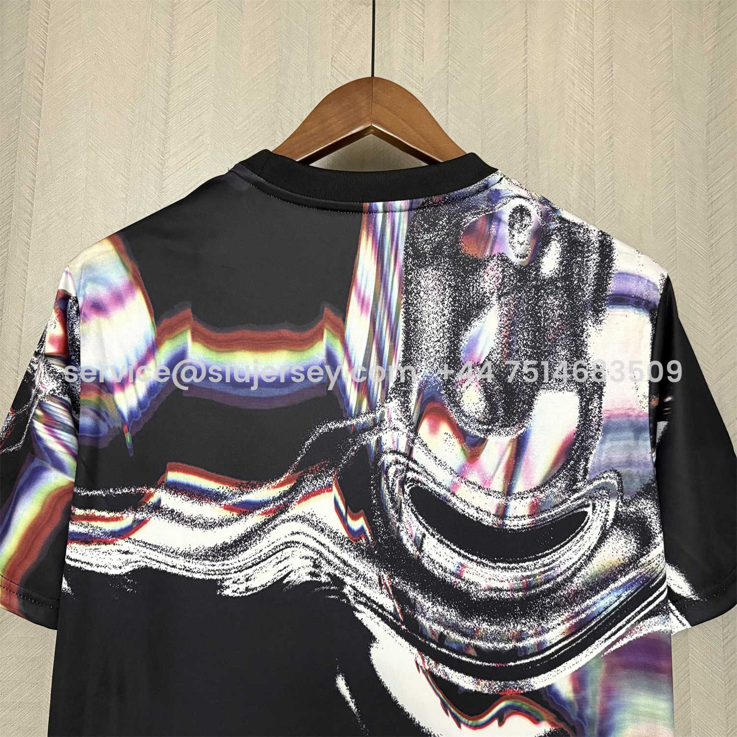 SIUjerseys-Manchester United 25-26 Ripples Black Special Jersey - Fans Version