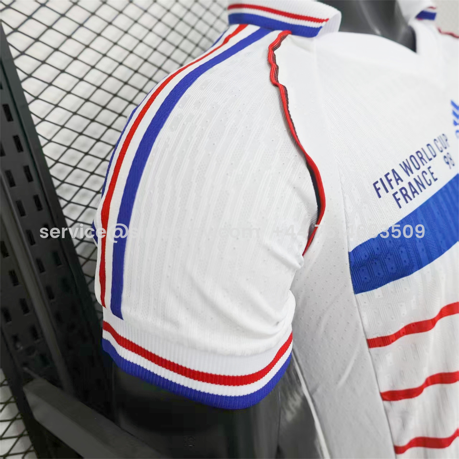 SIUjerseys-Retro France 1998 Away White Jersey - Player Version