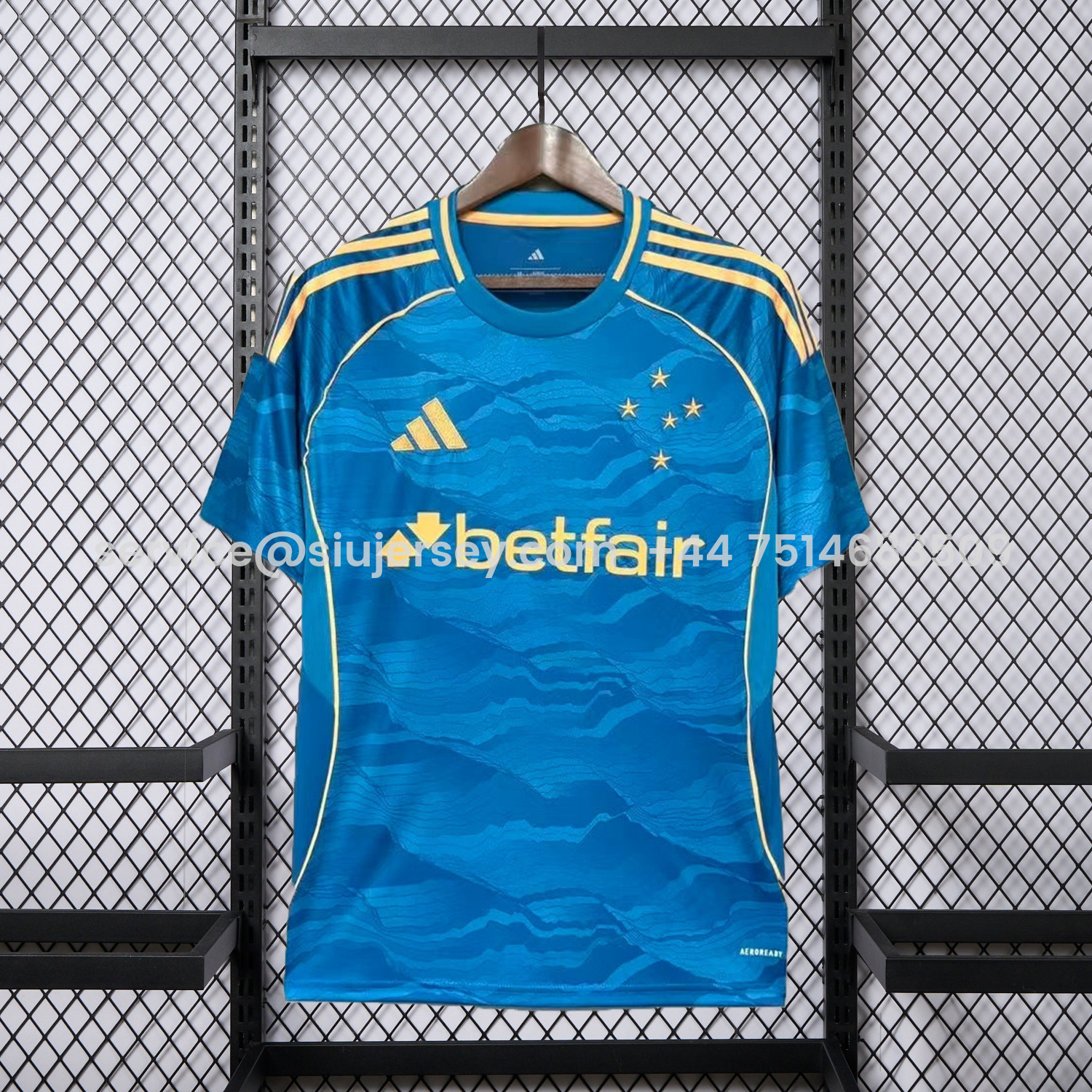 SIUjerseys-Cruzeiro 25-26 Third Lake Blue Jersey - Fans Version