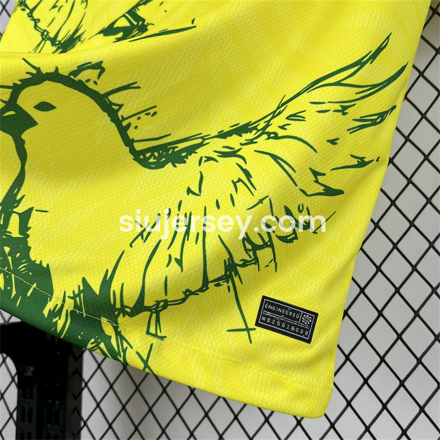 SIUjerseys-Brazil 25-26 Green Dove Yellow Jersey - Fans Version
