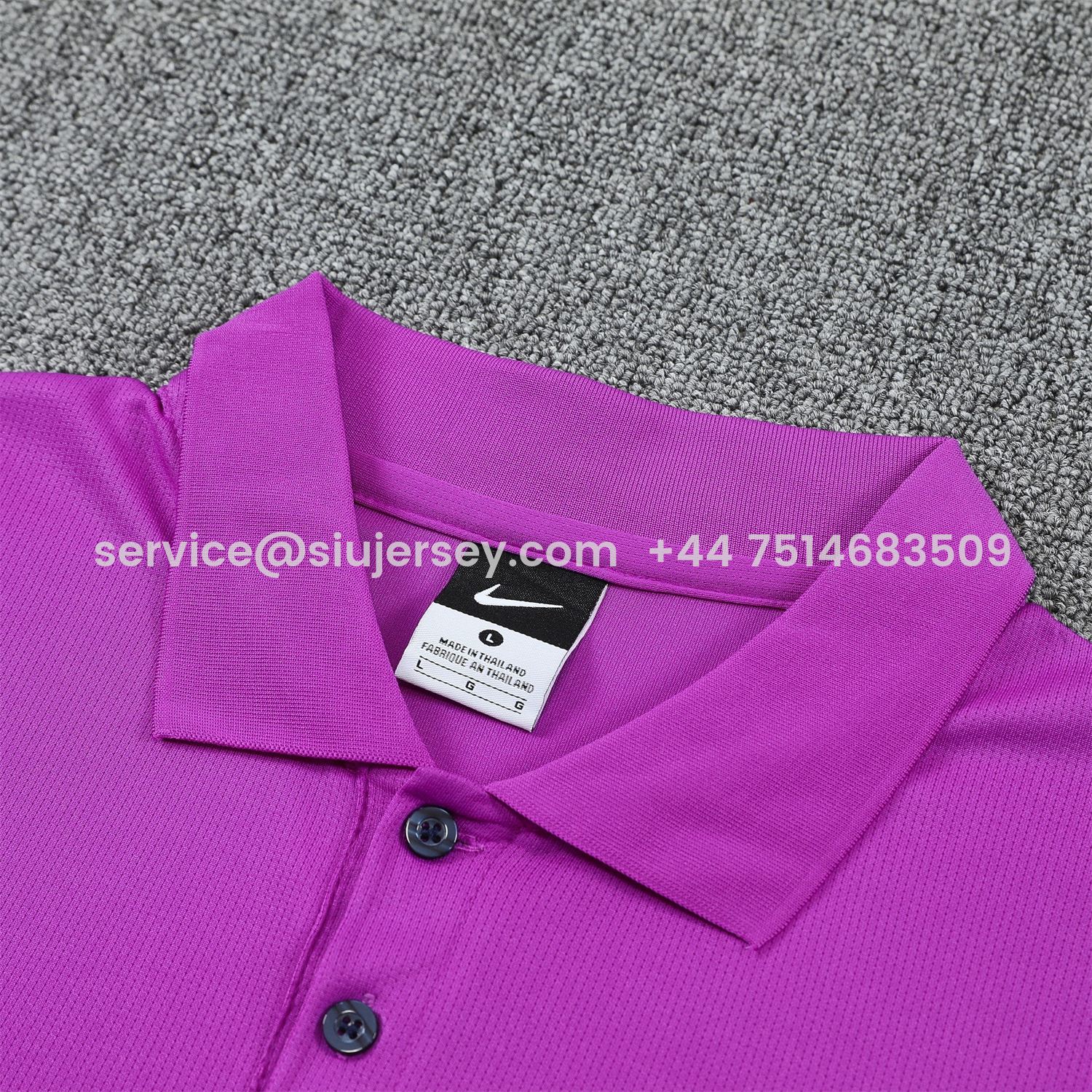 SIUjerseys-Barcelona 25-26 POLO Short-Sleeve Training Set - Purple Top and Dark Blue Pants