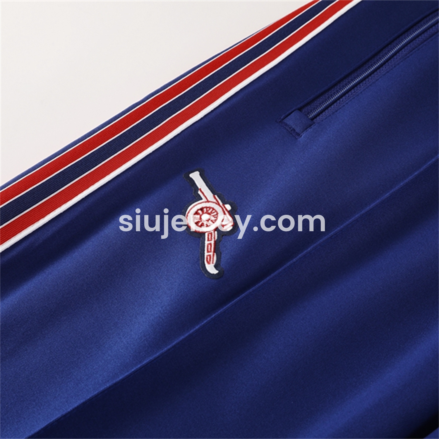 SIUjerseys-Arsenal 25-26 Throwback Trefoil Jacket Training Tracksuit - Royal Blue Jackets & Pants