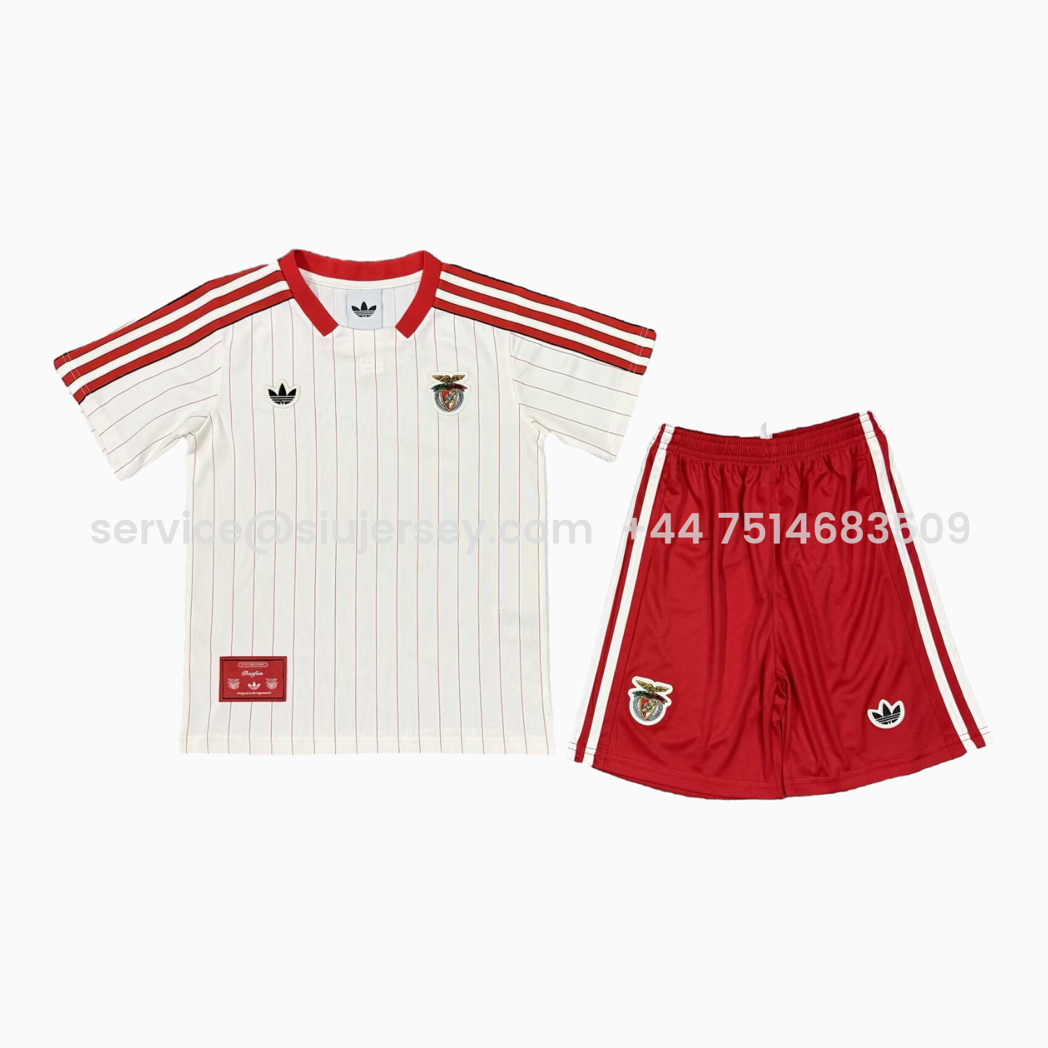 SIUjerseys-Benfica 25-26 Icon Range Travel White Special Edition Kids Kit