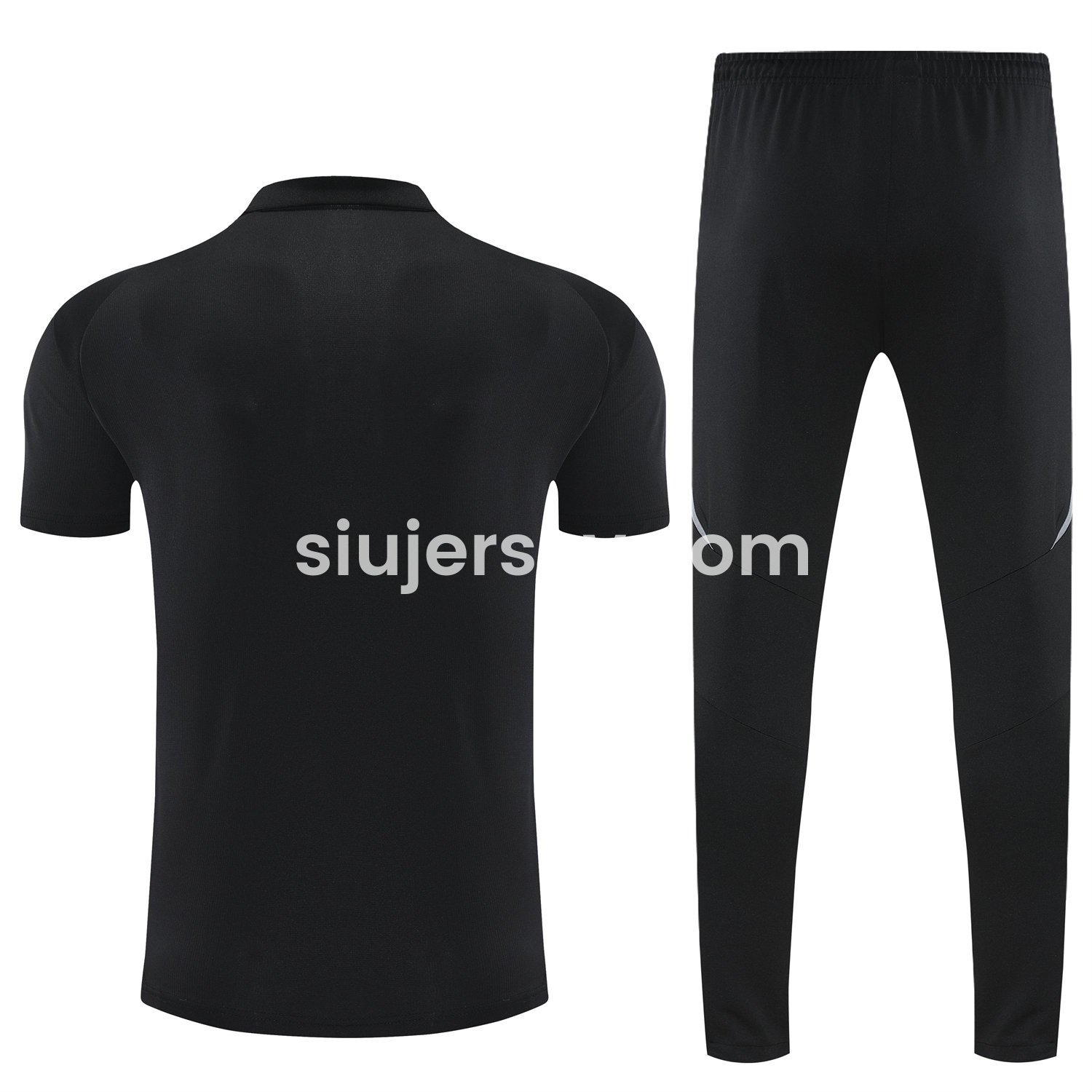 SIUjerseys-INT M.A.M 25-26 POLO Short-Sleeve Training Set - Black Top and Pants