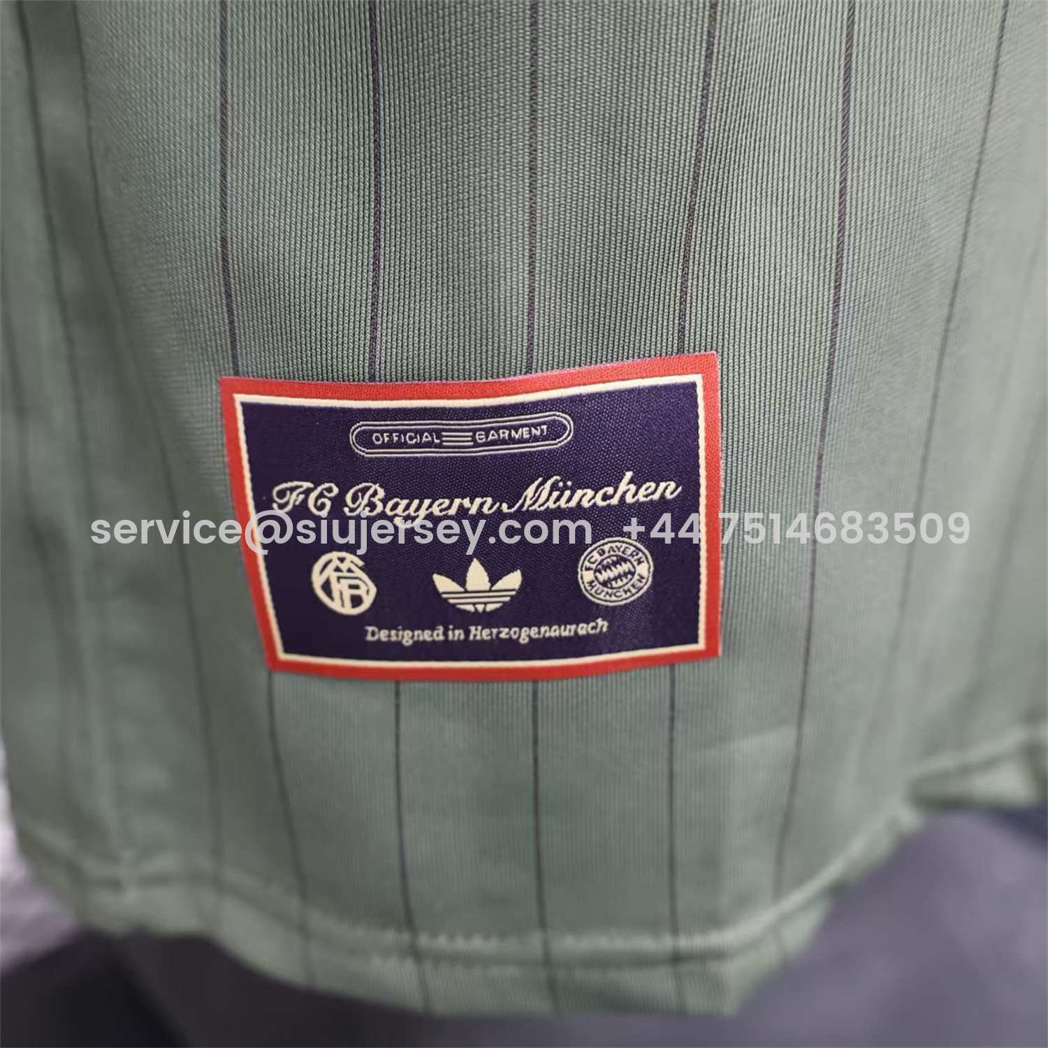 SIUjerseys-Bayern Munich 25-26 Trefoil Grey Green Travel Jersey - Player Version