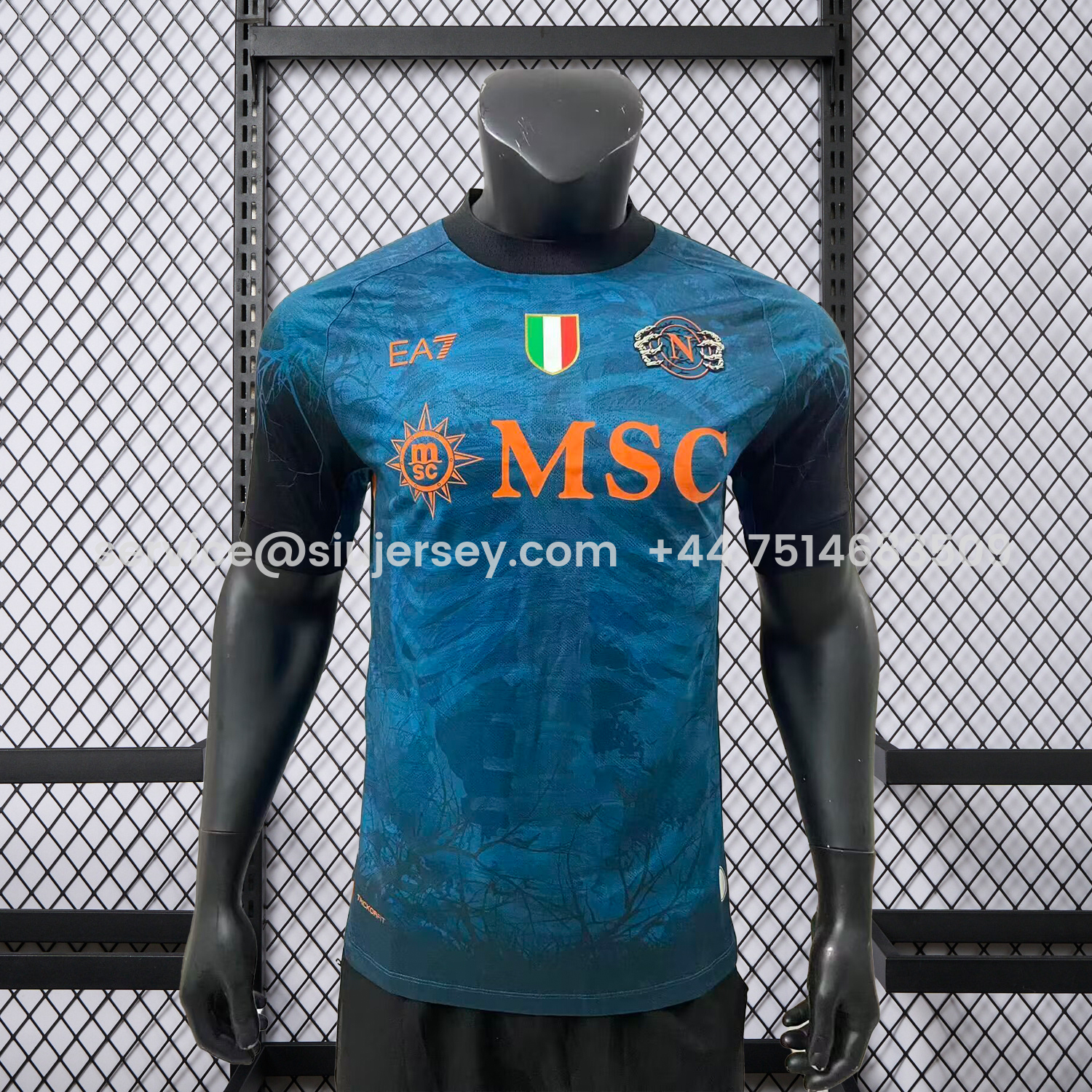 SIUjerseys-Napoli 25-26 Halloween Blue Special Jersey - Player Version