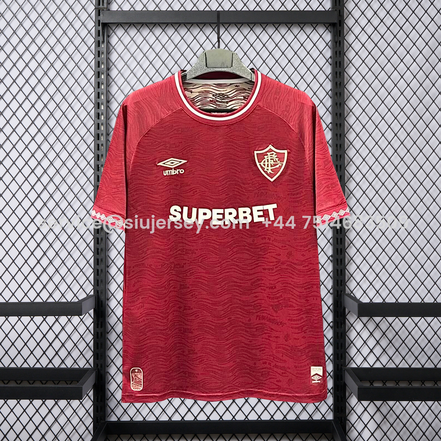 SIUjerseys-Fluminense 25-26 Third Red Jersey - Fans Version