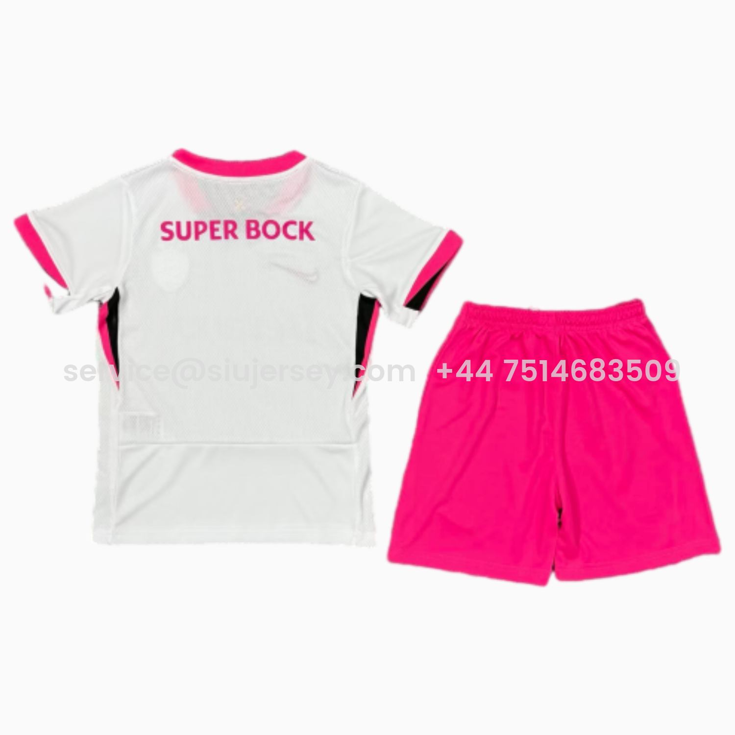 SIUjerseys-Sporting CP 25-26 Pink And White Special Kids Kit